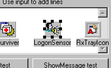 Logon sensor screenshot