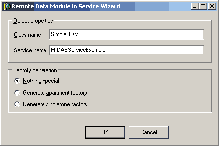 Remote Data Module parameters